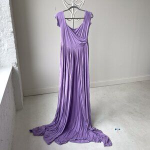 Sew Trendy Purple Maternity Dress
